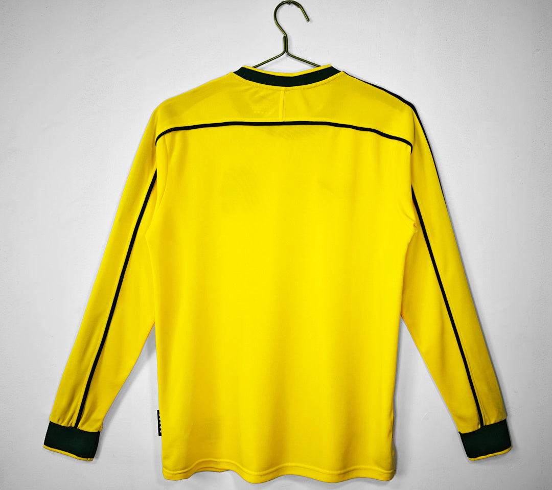1998 Brazil Long Sleeve Home Retro Jersey