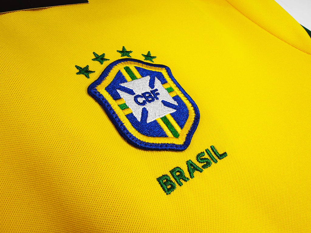 1998 Brazil Long Sleeve Home Retro Jersey