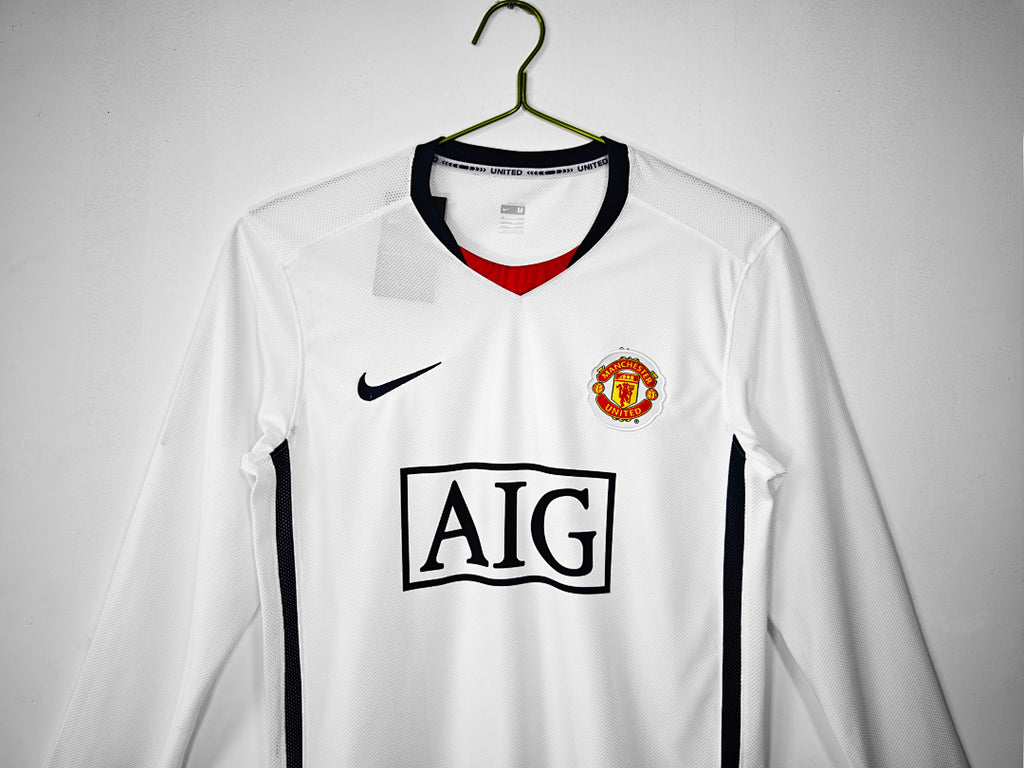 08/09 Manchester United Long Sleeve Away Retro Jersey