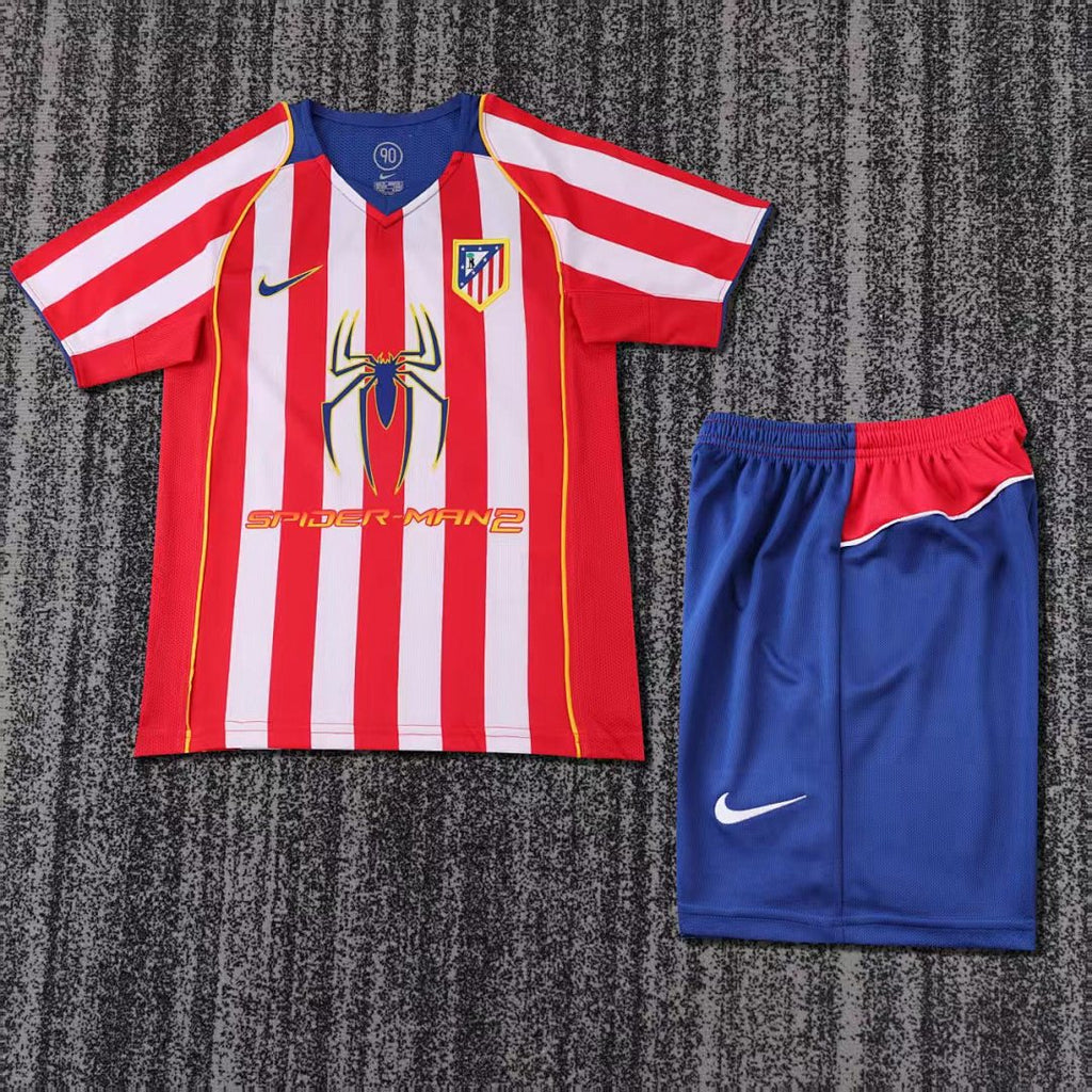 04/05 Atletico Madrid Home Retro Kids Jersey