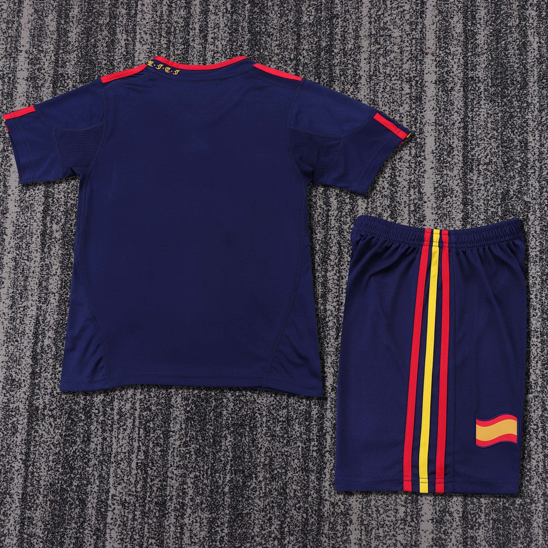 2010 Spain Away Retro Kids Jersey
