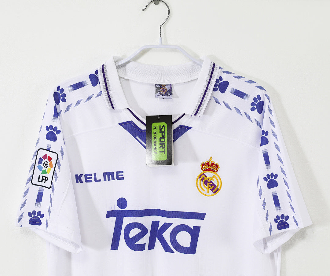 96/97 Real Madrid Home Retro Jersey
