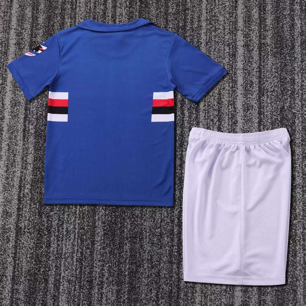 90/91 Sampdoria Home Retro Kids Jersey