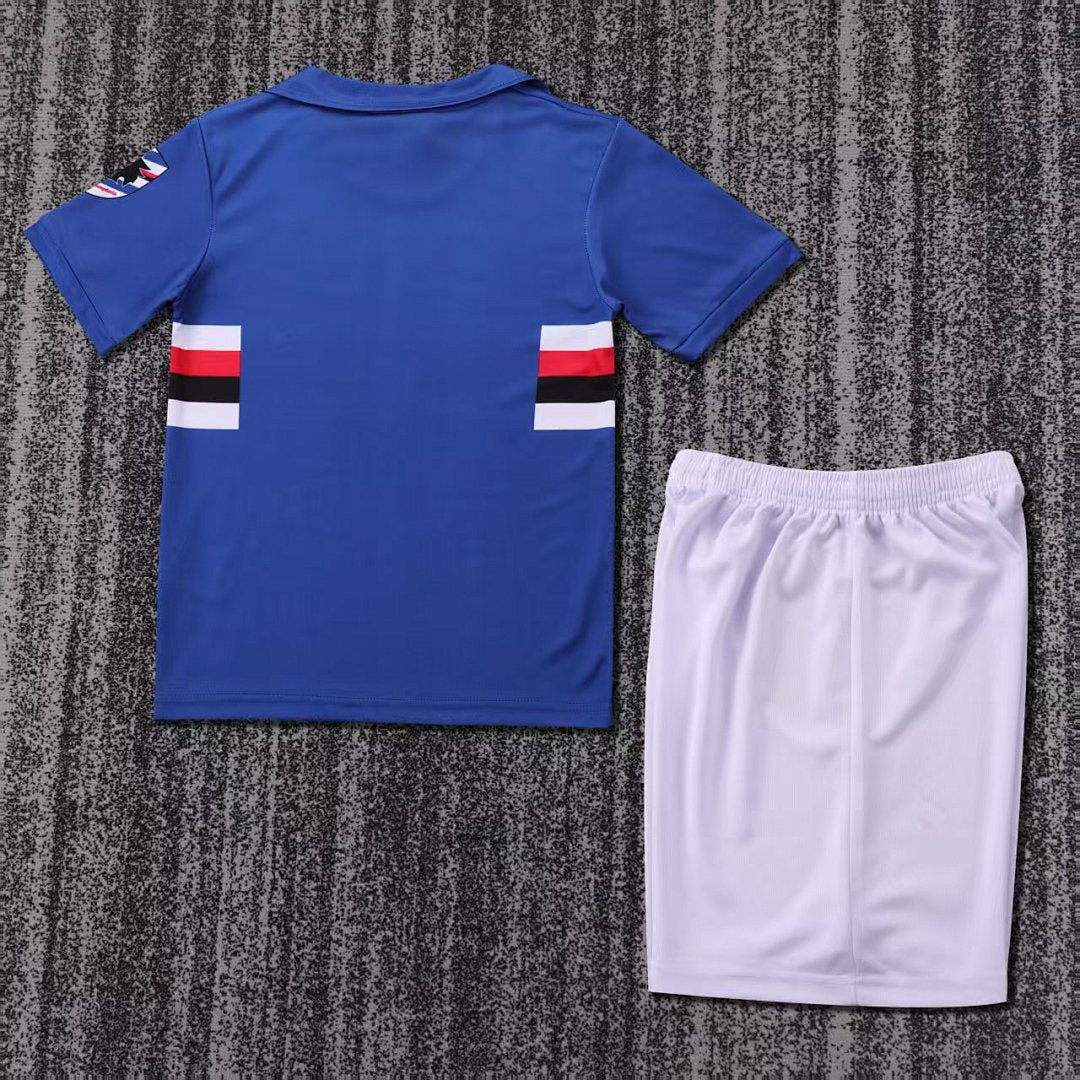 90/91 Sampdoria Home Retro Kids Jersey