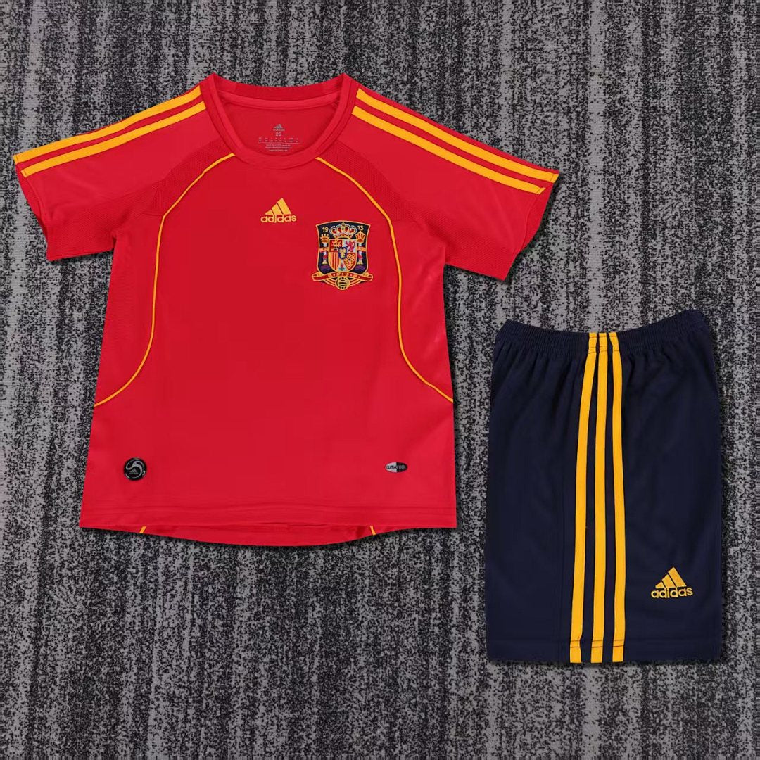 2008 Spain Home Retro Kids Jersey