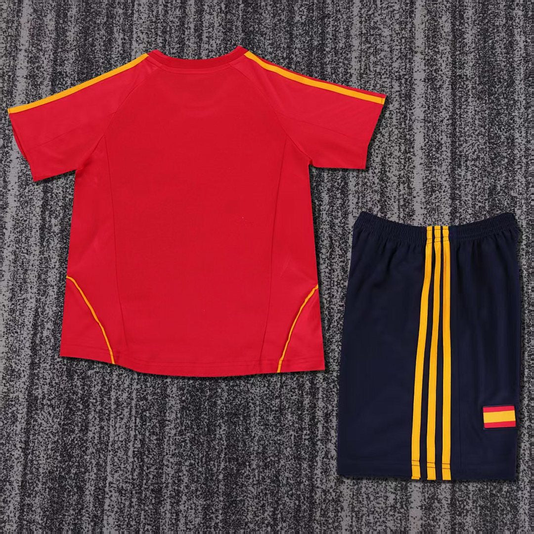 2008 Spain Home Retro Kids Jersey