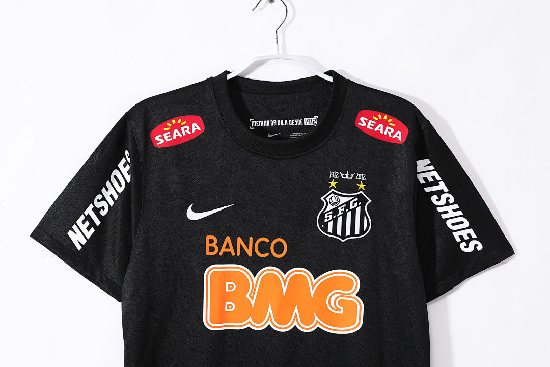 12/13 Santos Black Away Retro Jersey
