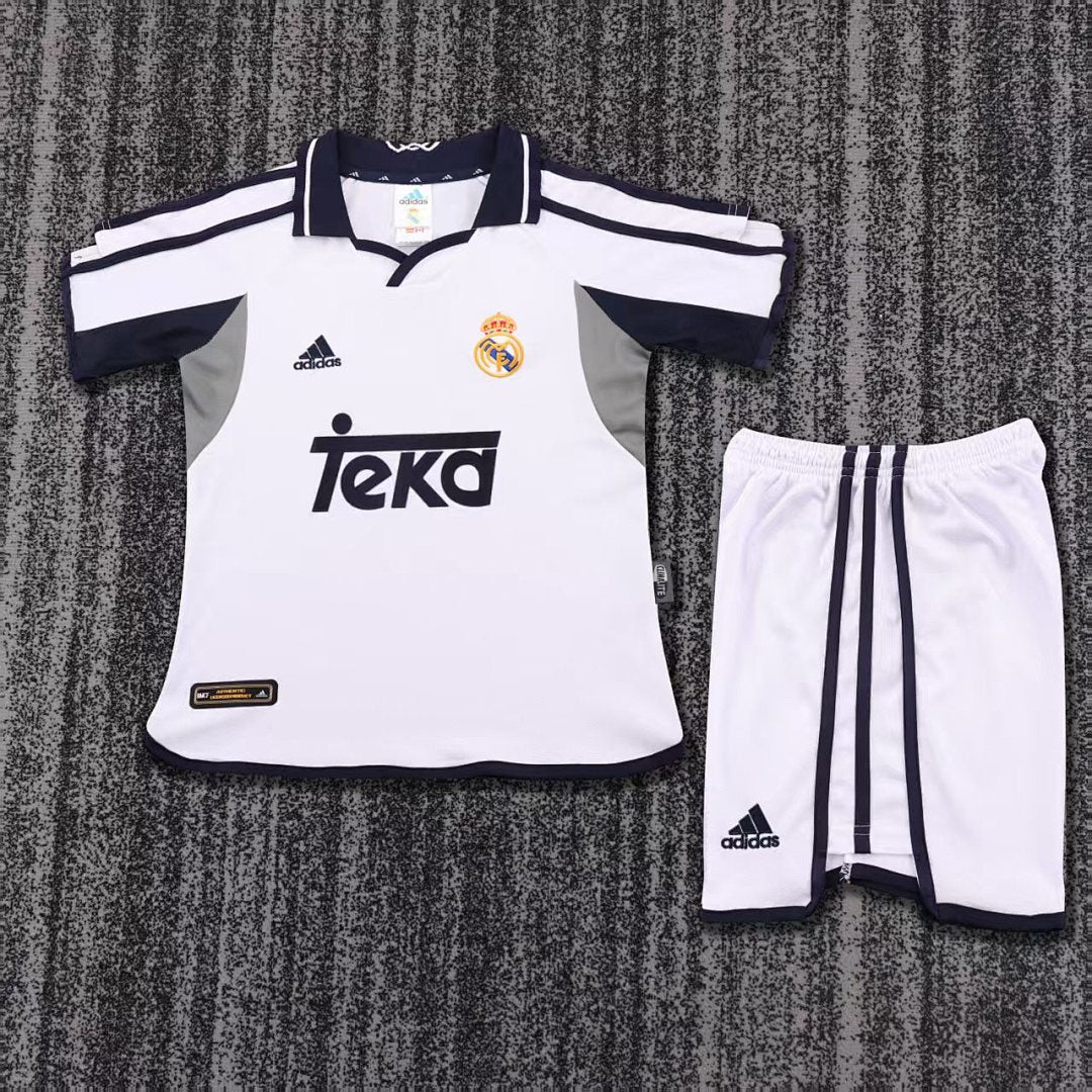 00/01 Real Madrid Home Retro Kids Jersey