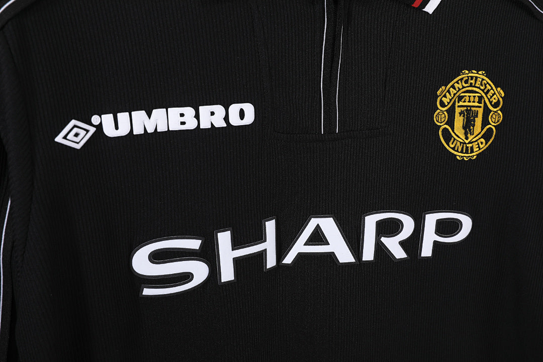 98/99 Manchester United Black Long Sleeve Away Retro Jersey