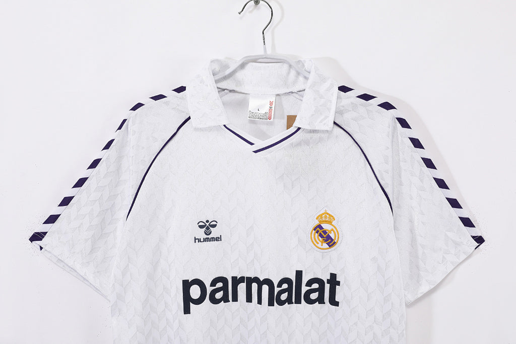 86/87 Real Madrid Home Retro Jersey