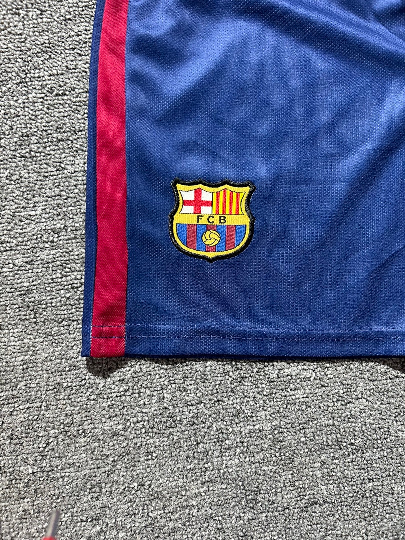 08/09 Barcelona Home Long Sleeve Retro Kids Jersey