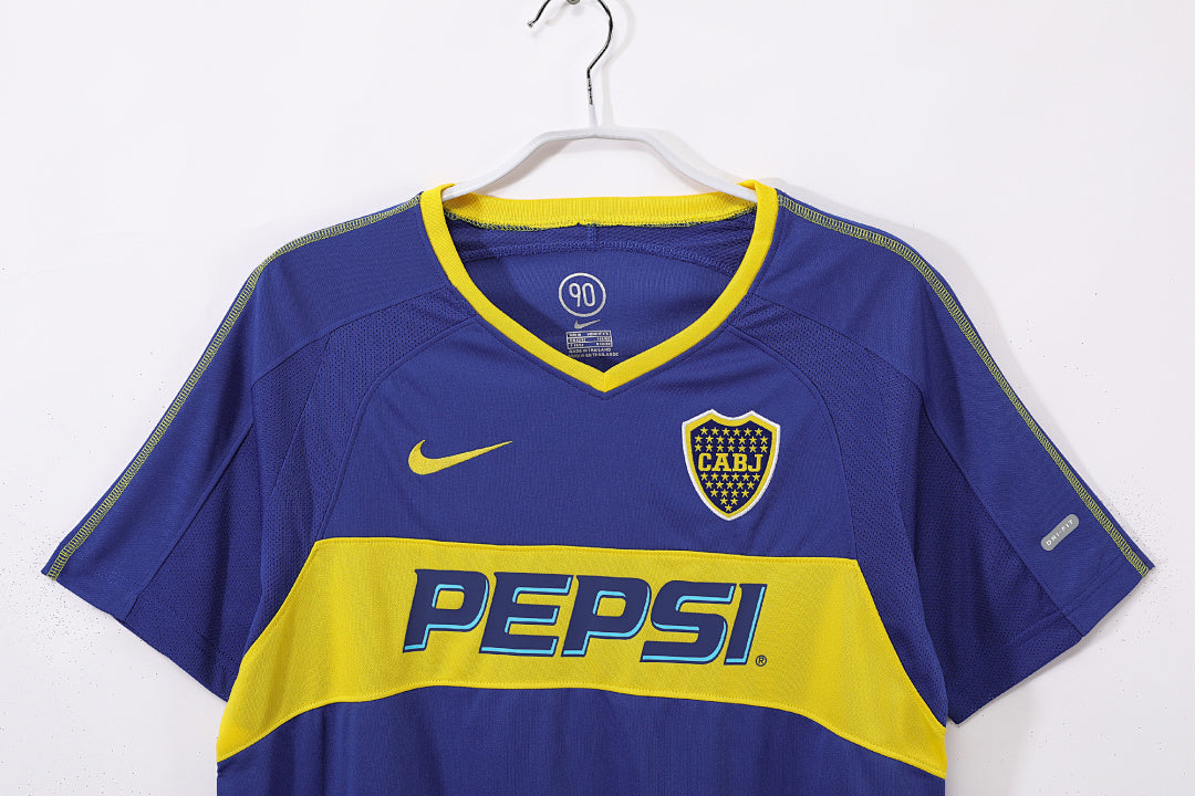 03/04 Boca Juniors Home Retro Jersey