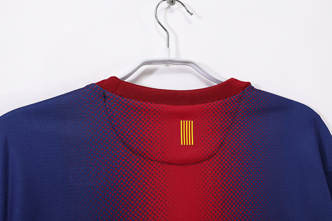 12/13 Barcelona Long Sleeve Home Retro Jersey