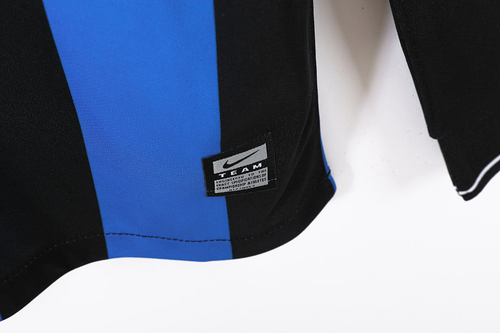 09/10 Inter Milan Long Sleeve Home Retro Jersey