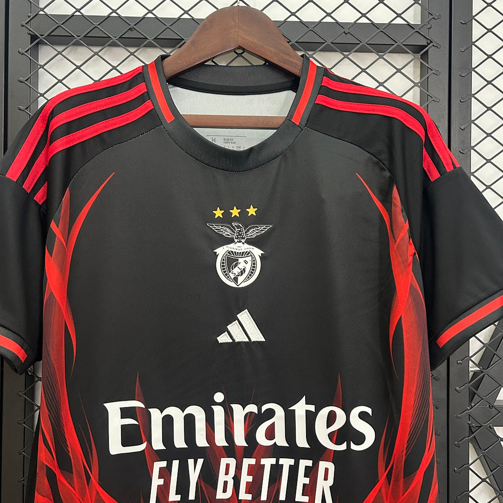 25/26 Benfica Black Red Flames Special Jersey