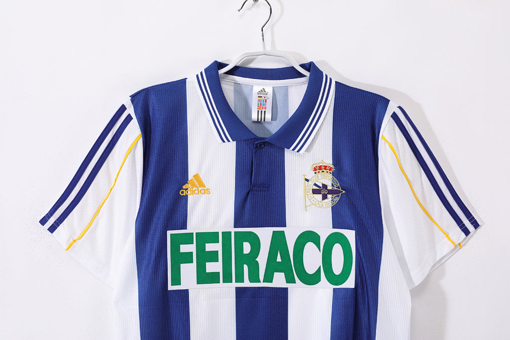 99/00 Deportivo La Coruña Home Retro Jersey