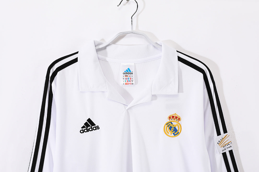 02/03 Real Madrid Long Sleeve Home Retro Jersey