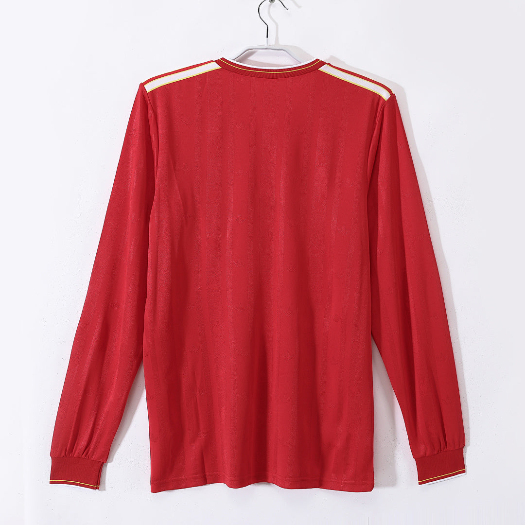 86/87 Liverpool Long Sleeve Home Retro Jersey