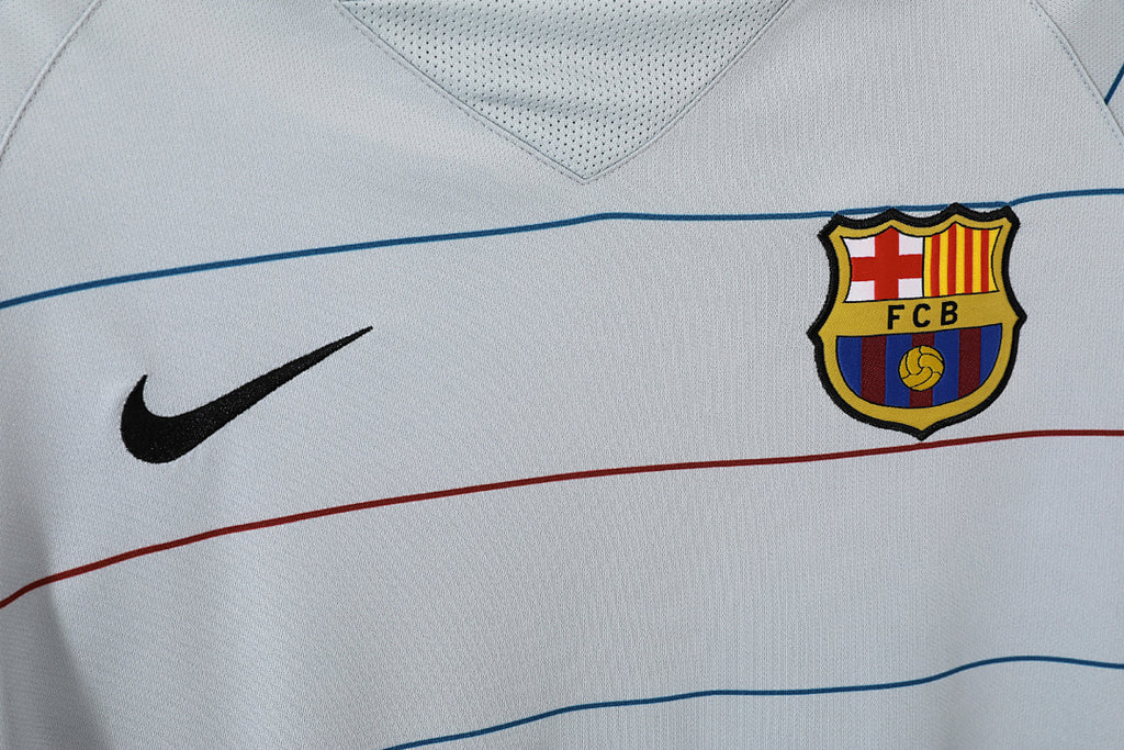 03/04 Barcelona Long Sleeve Away Retro Jersey