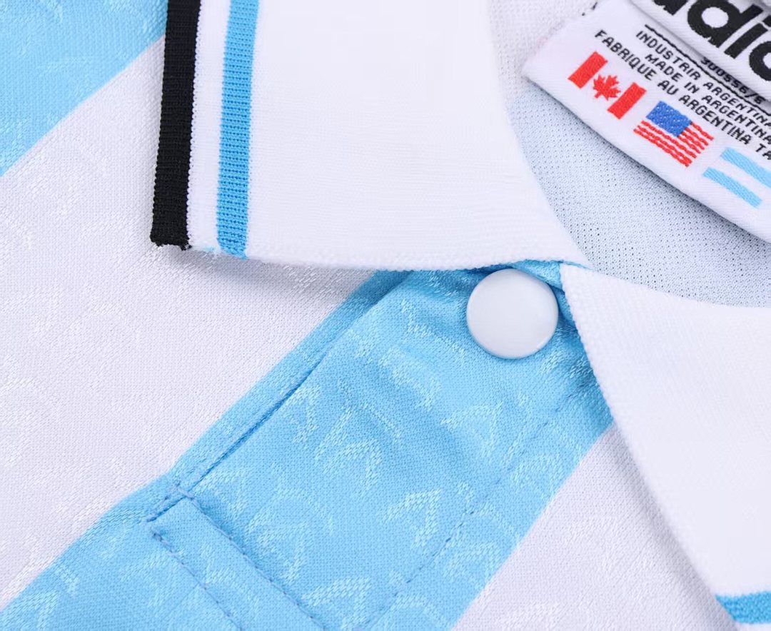 1996 Argentina Home Retro Kids Jersey