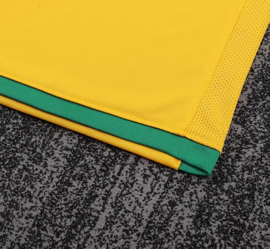 2006 Brazil Home Retro Kids Jersey