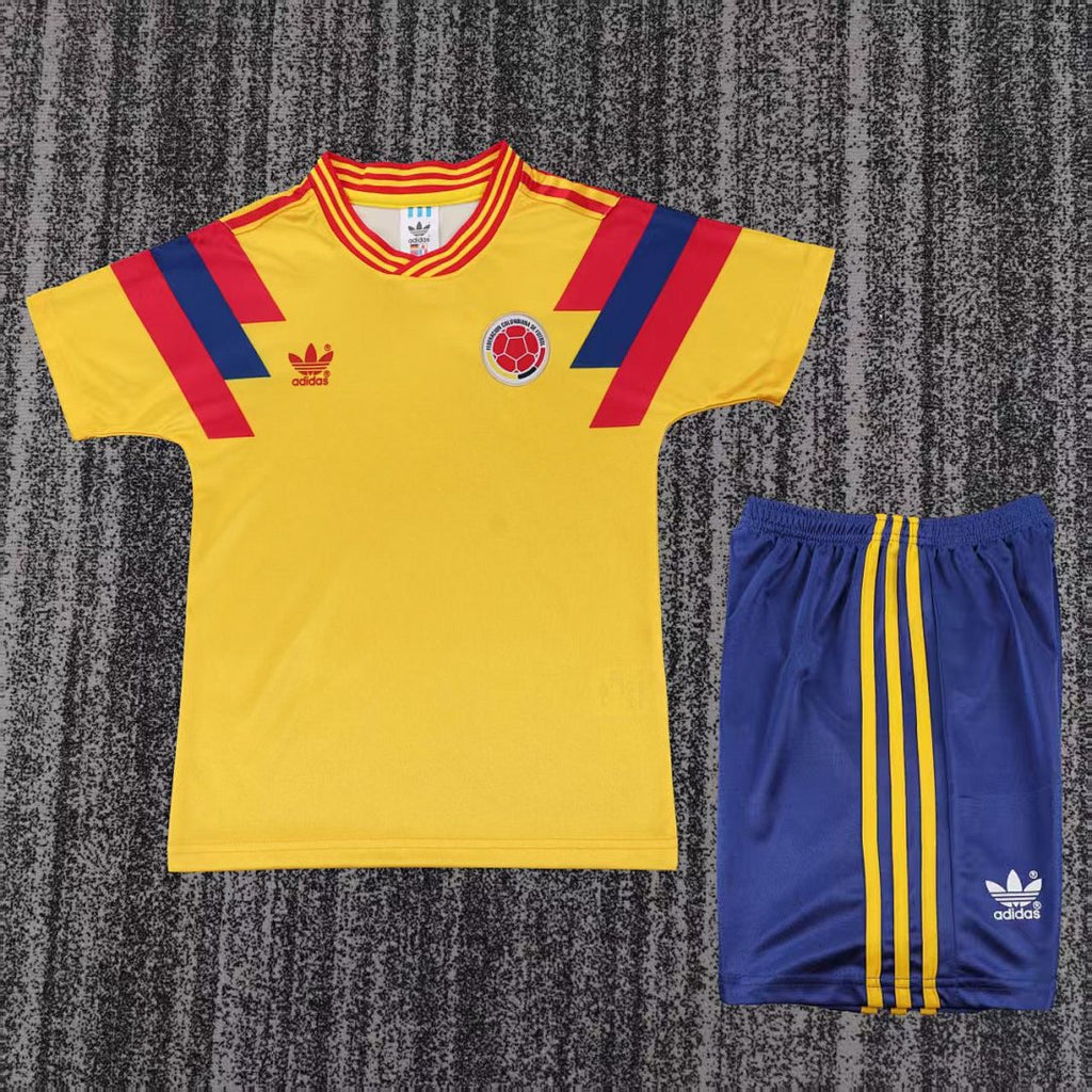 1990 Colombia Home Retro Kids Jersey