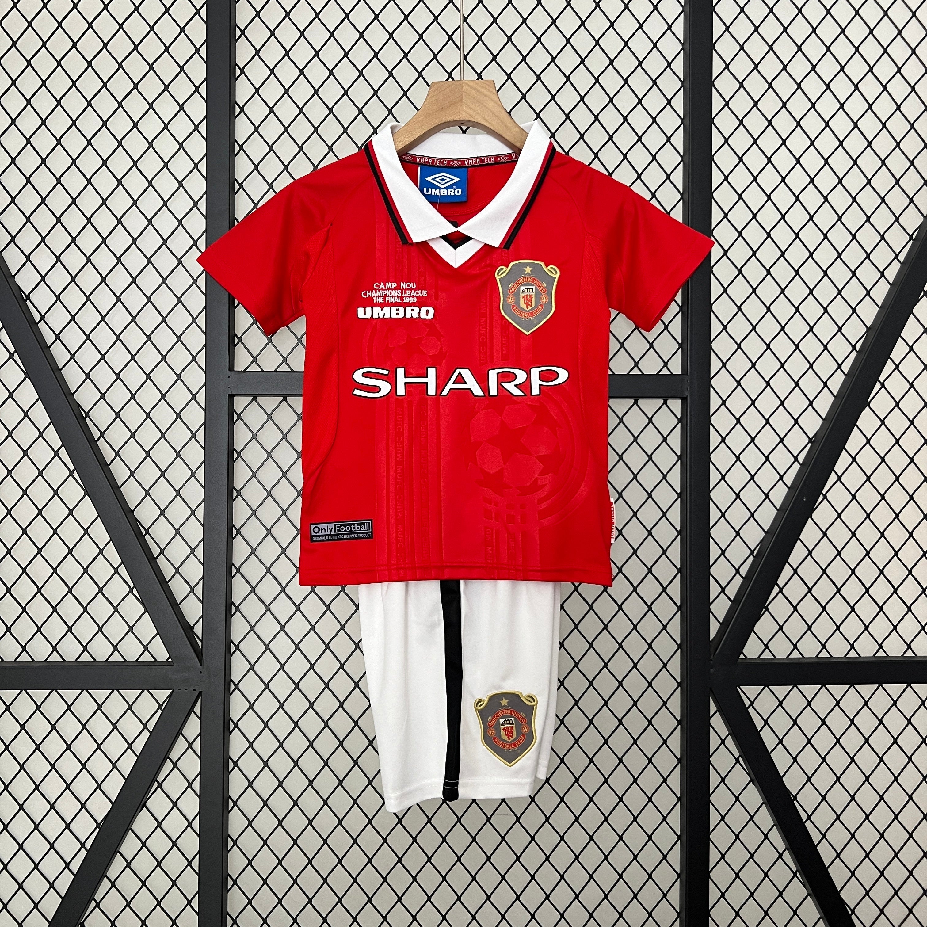 99/00 Manchester United Home Retro Kids Jersey
