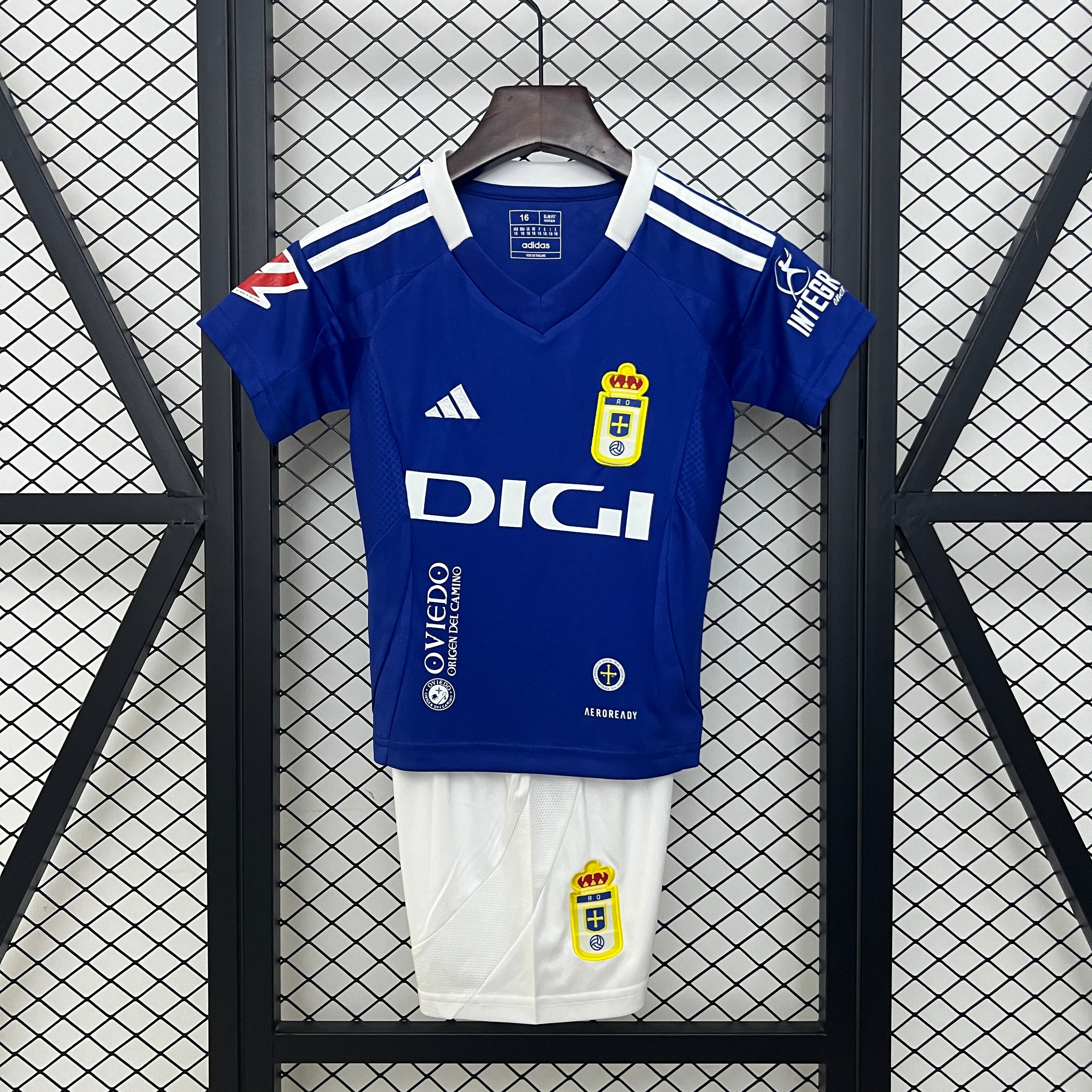 24/25 Real Oviedo Home Kids Jersey