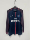 17/18 PSG Long Sleeve Home Retro Jersey