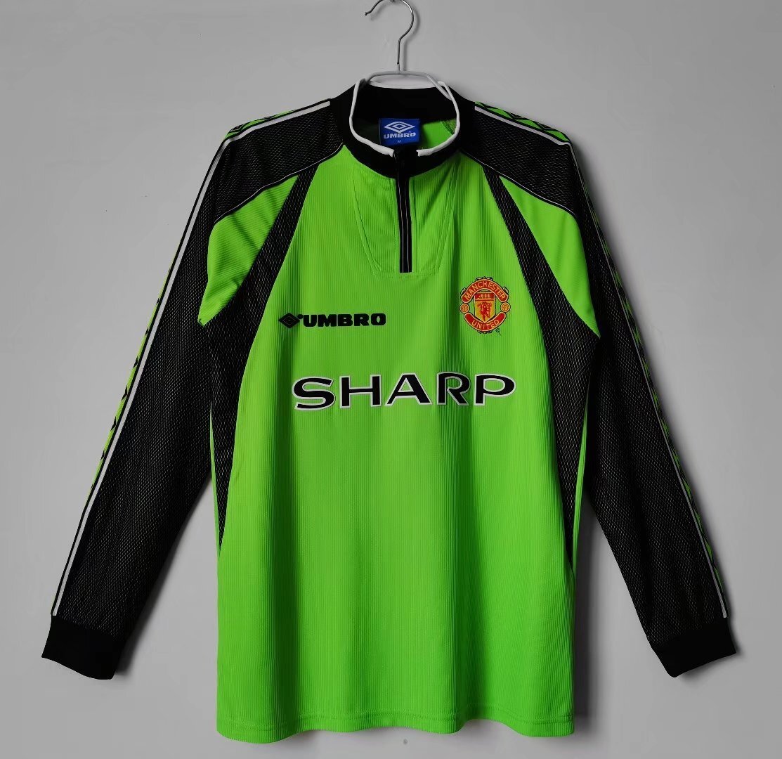 98/99 Manchester United Long Sleeve Goalkeeper Retro Jersey