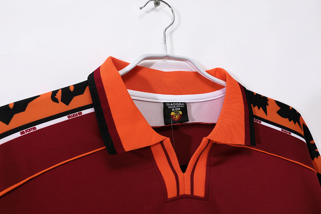 98/99 Roma Long Sleeve Home Retro Jersey