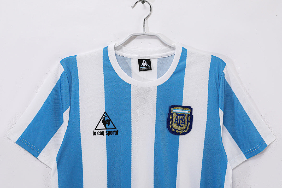 1986 Argentina Home Retro Jersey