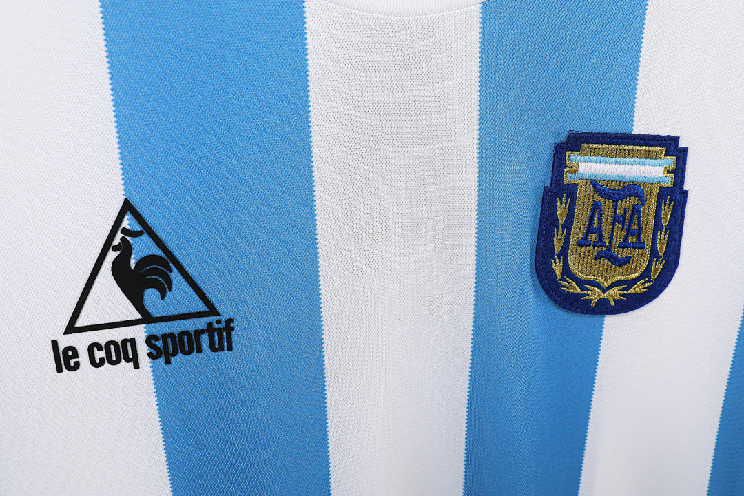 1986 Argentina Home Retro Jersey