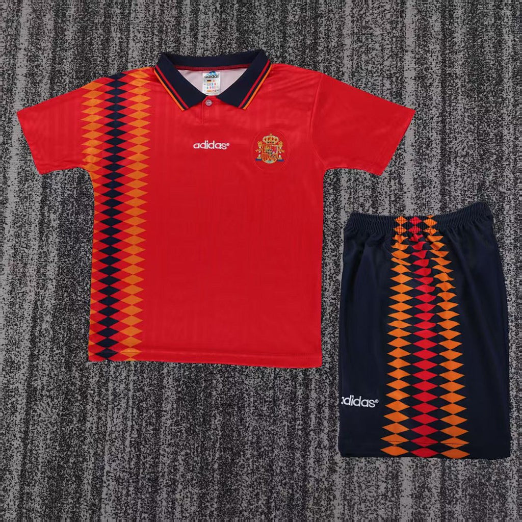 1994 Spain Home Retro Kids Jersey