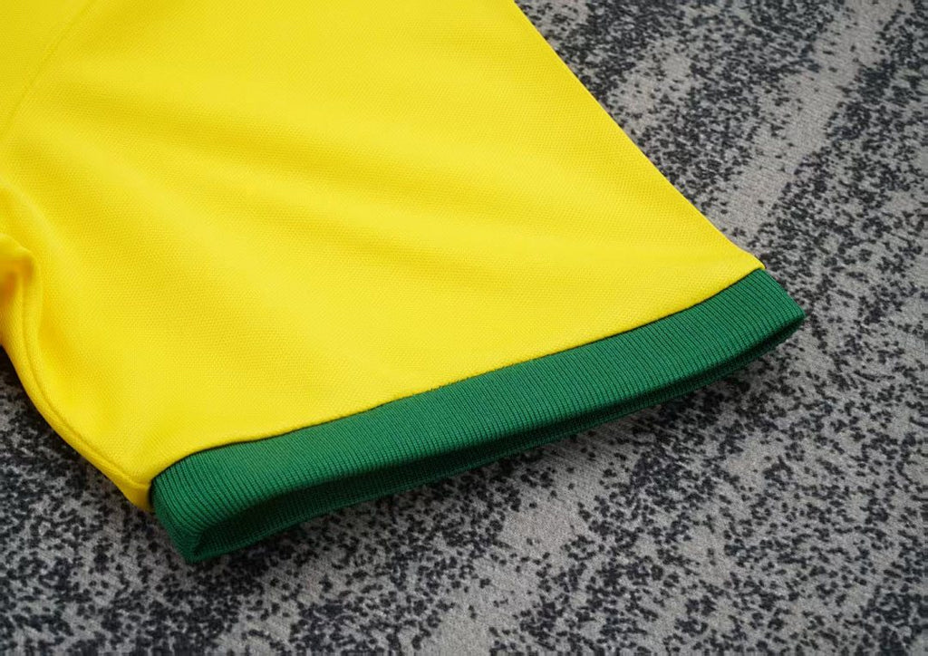 1970 Brazil Home Retro Kids Jersey