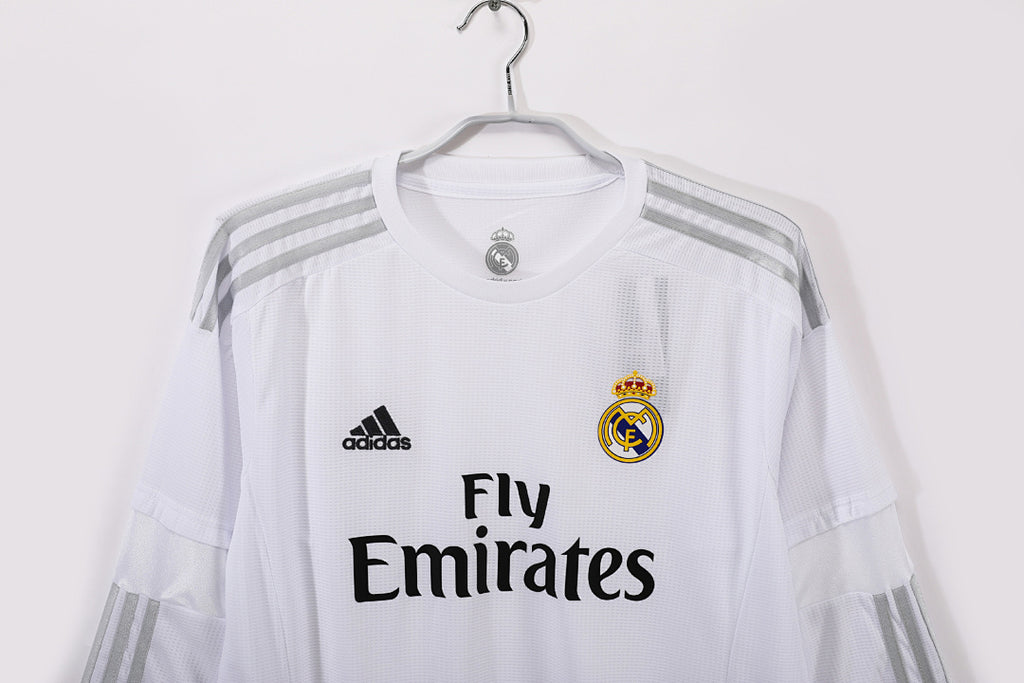 15/16 Real Madrid Long Sleeve Home Retro Jersey
