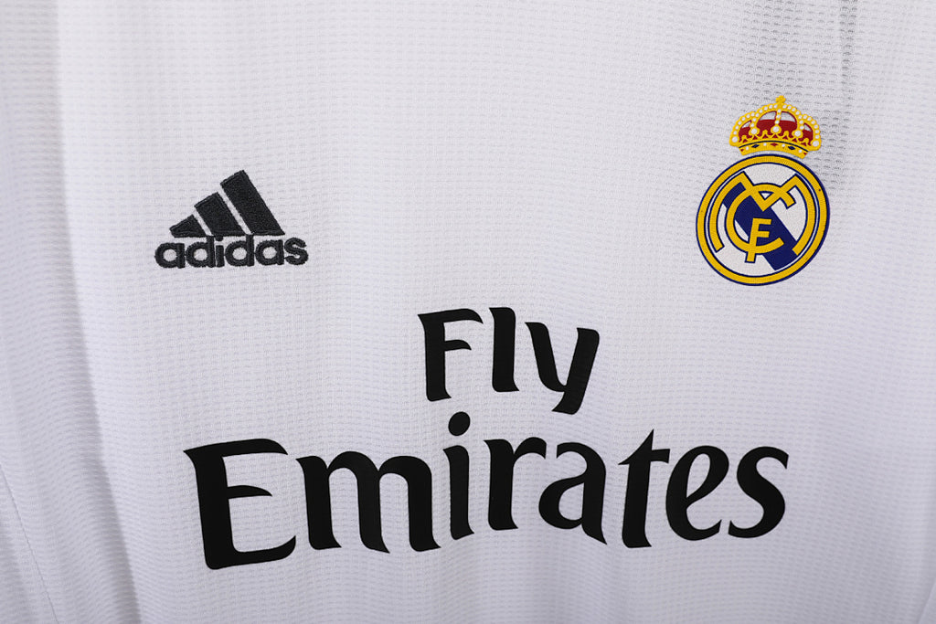 15/16 Real Madrid Long Sleeve Home Retro Jersey