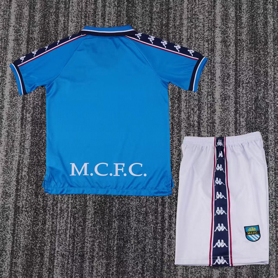 97/98 Manchester City Home Retro Kids Jersey