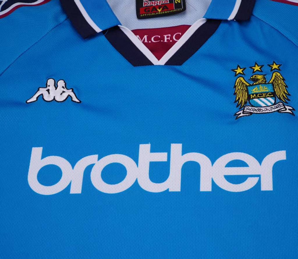 97/98 Manchester City Home Retro Kids Jersey