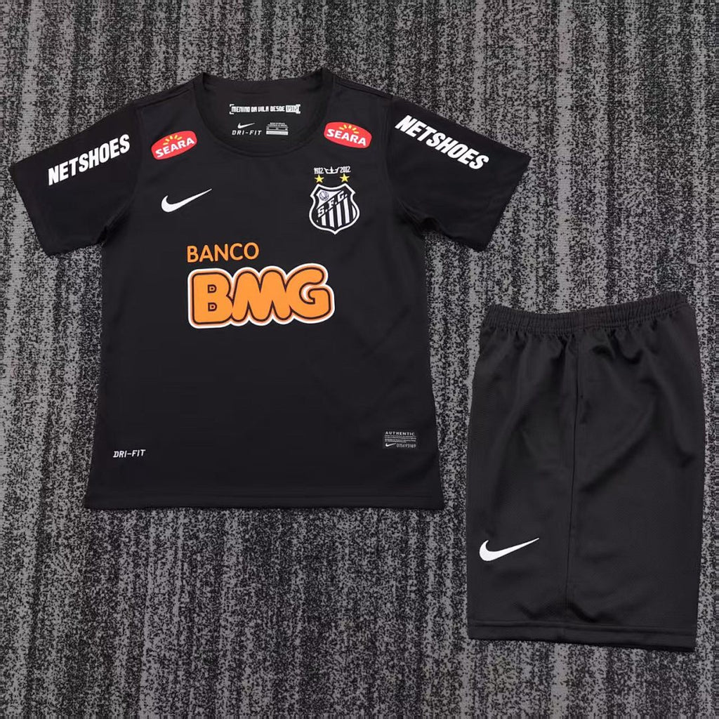 2013 Santos Black Special Retro Kids Jersey