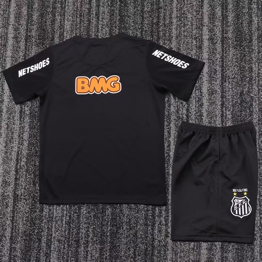 2013 Santos Black Special Retro Kids Jersey