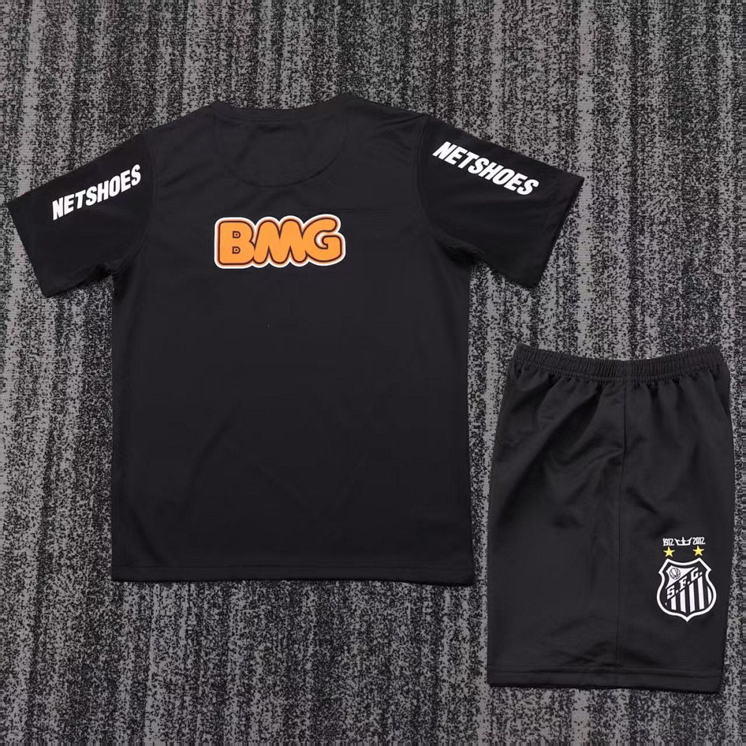 2013 Santos Black Special Retro Kids Jersey