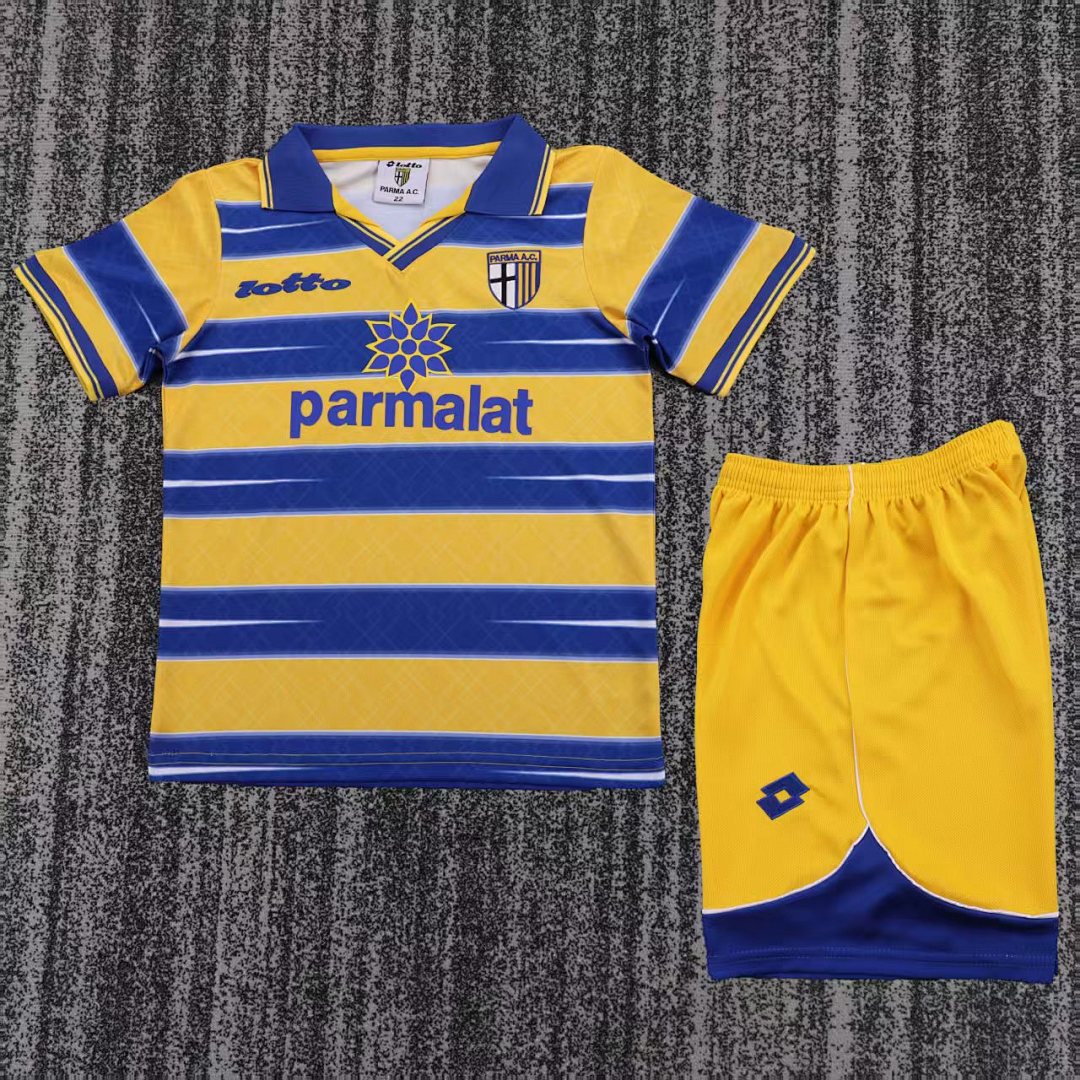 98/99 Parma Home Retro Kids Jersey