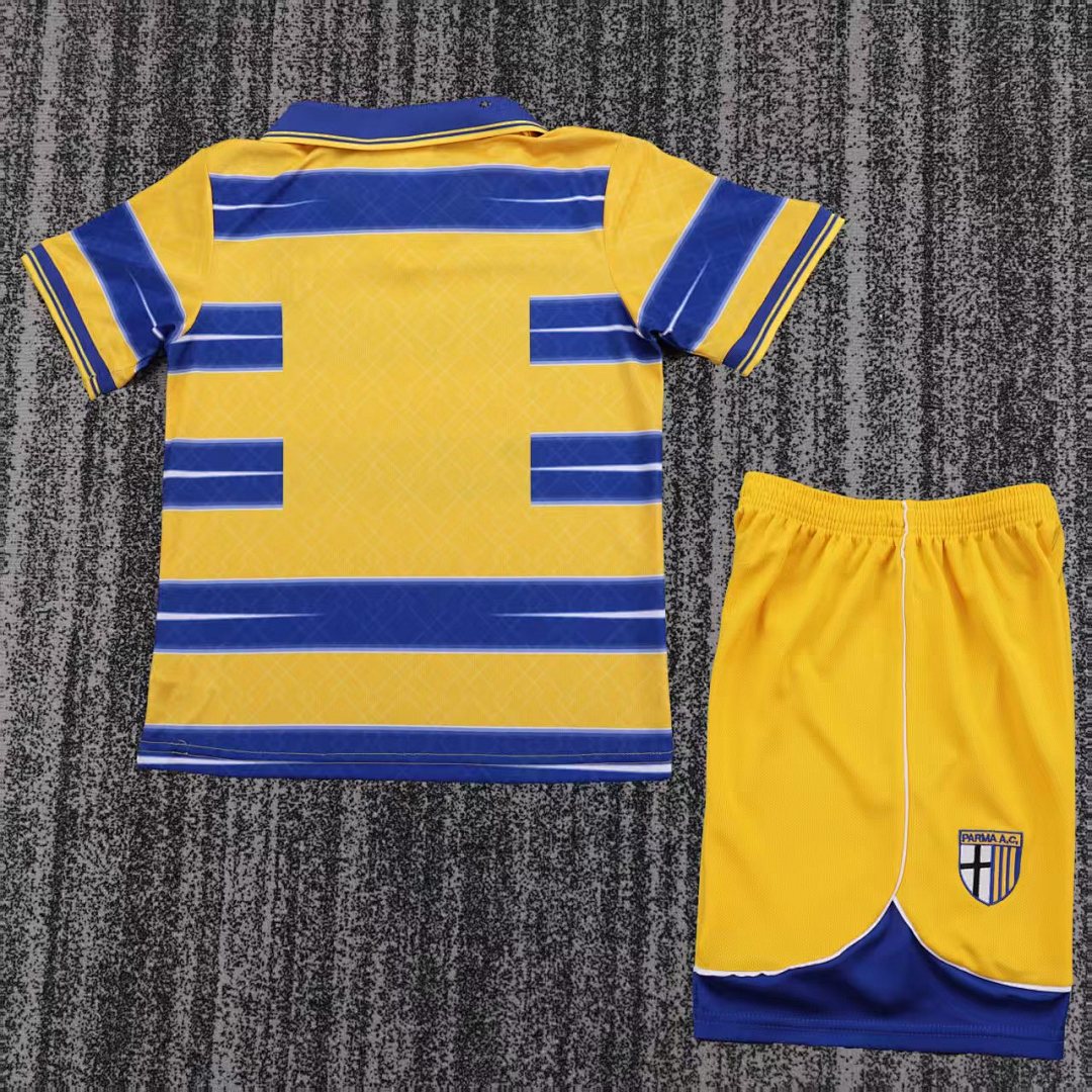 98/99 Parma Home Retro Kids Jersey