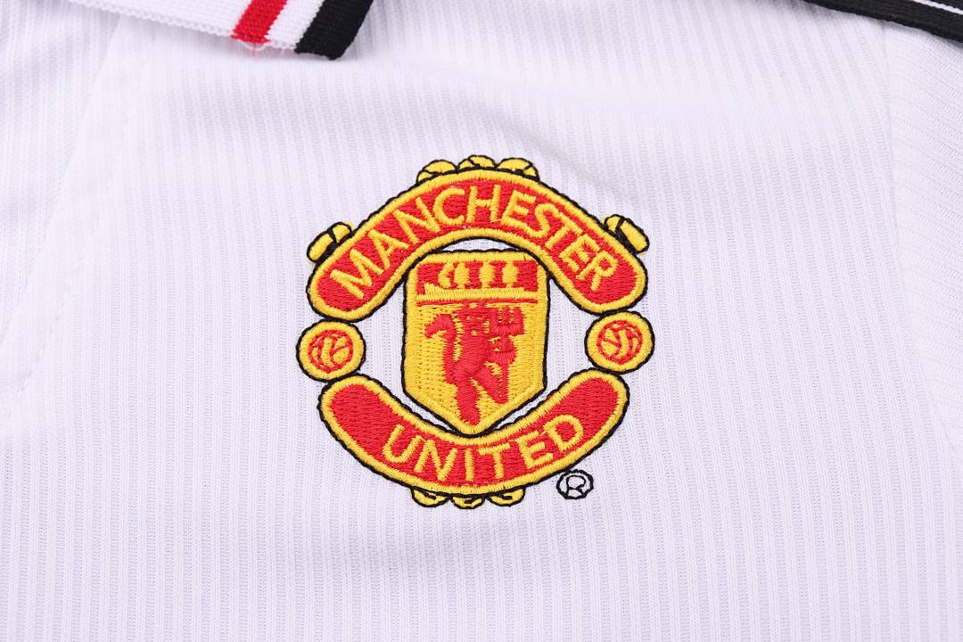 98/99 Manchester United White Sharp Special Retro Kids Jersey