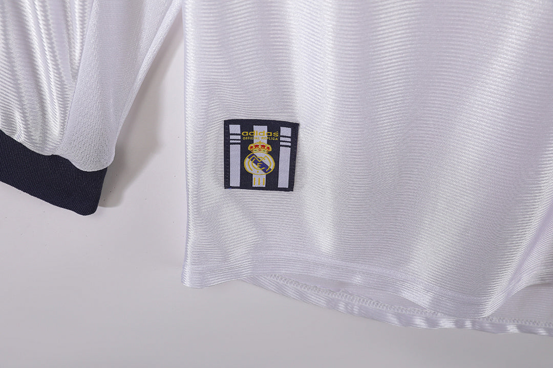 98/00 Real Madrid Long Sleeve Home Retro Jersey
