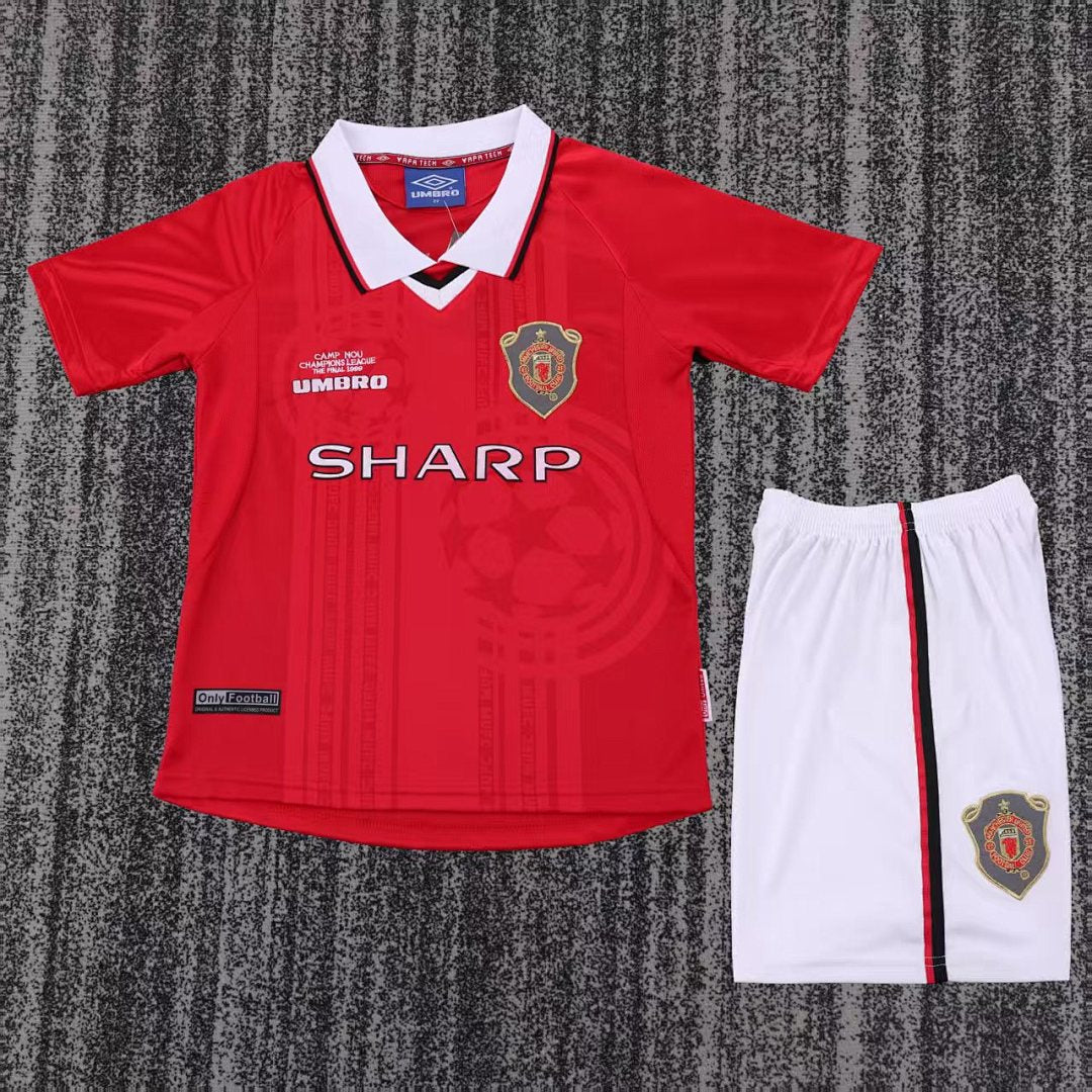 99/00 Manchester United Home Retro Kids Jersey