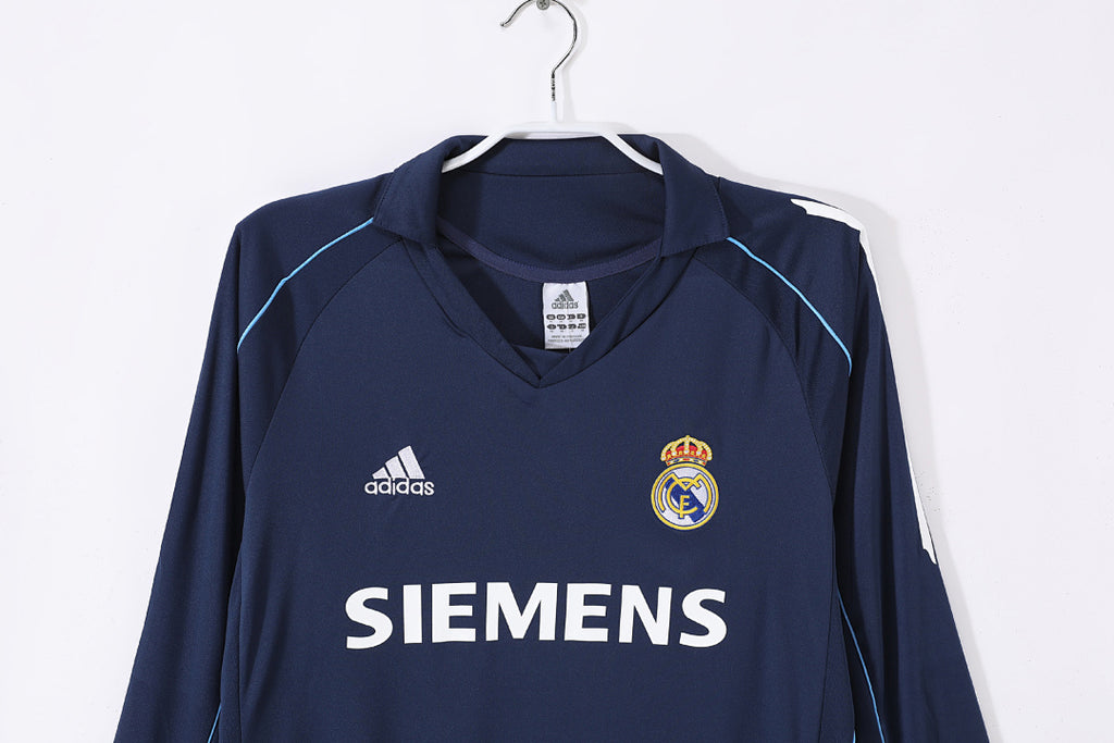 05/06 Real Madrid Long Sleeve Away Retro Jersey
