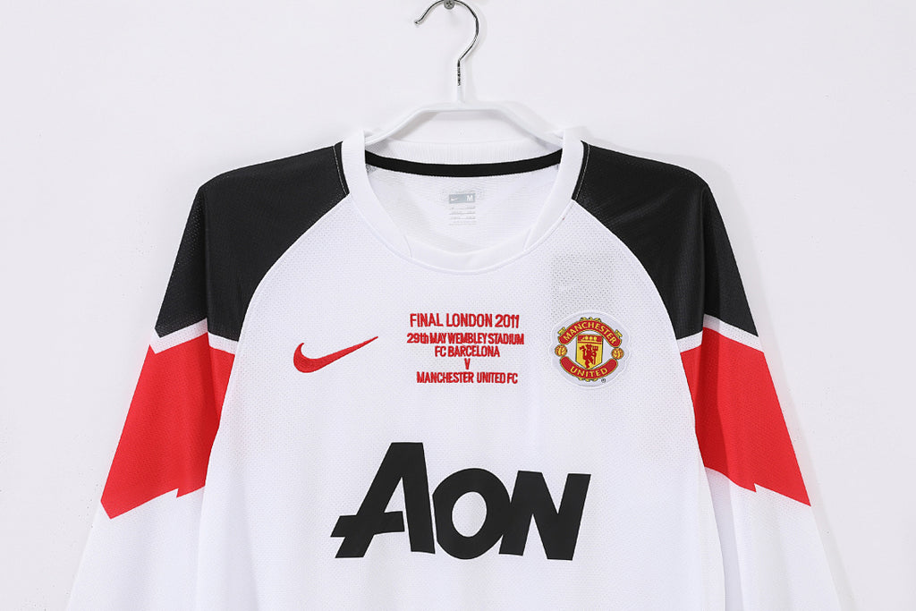 10/11 Manchester United Long Sleeve Away Retro Jersey