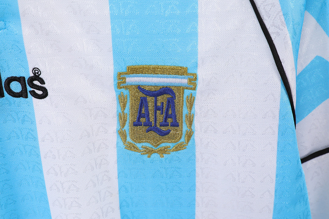 96/97 Argentina Long Sleeve Home Retro Jersey